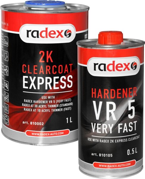 RADEX 2K Express Klarlack 1,5 L inkl. H&auml;rter