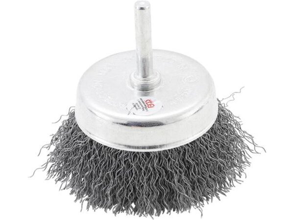 BGS Topfb&uuml;rste Aufnahme 6 mm Stift Durchmesser 75 mm