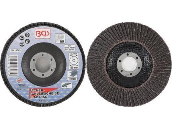 BGS F&auml;cher-Schleif-Scheibe Durchmesser 125 mm