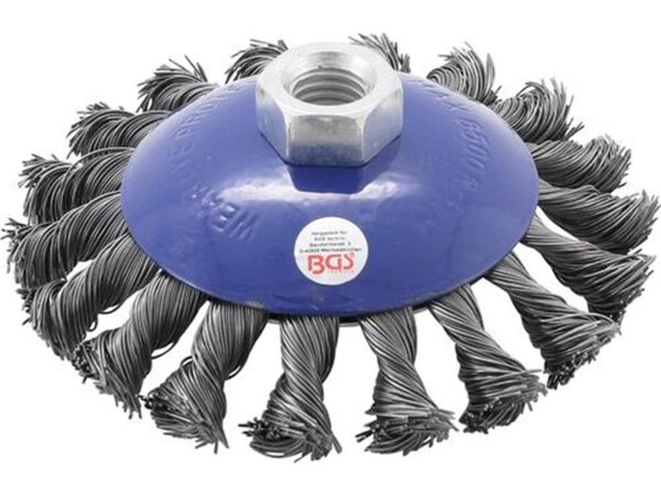 BGS Scheibenb&uuml;rste Aufnahme 14 x 2 Durchmesser 115 mm