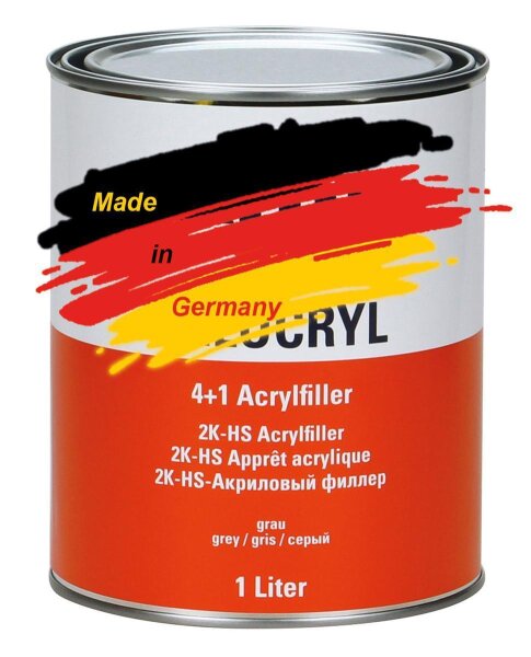 Acrylf&uuml;ller Deutsche Qualit&auml;t 4+1 Grau