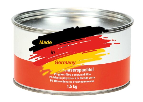 Glasfaserspachtel Deutsche Qualit&auml;t 1,5 kg inkl. H&auml;rter
