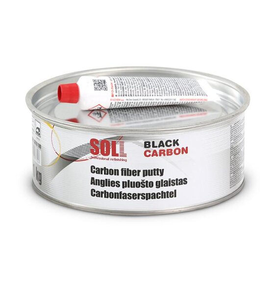 SOLL Carbon Spachtel Black 1,0  kg + H&auml;rter