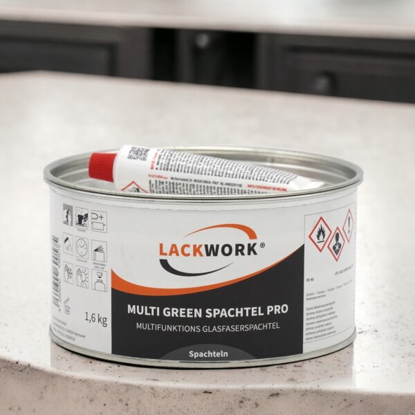 LACKWORK Multi Green Spachtel Pro Multifunktions Glasfaserspachtel 1,6 kg