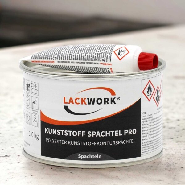 LACKWORK Kunststoff Spachtel Pro Polyester Kunststoffkonturspachtel 1,0 kg