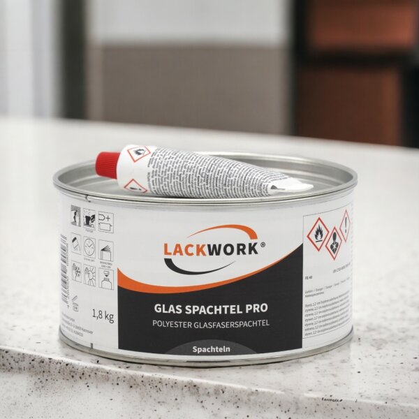 LACKWORK Glas Spachtel Pro Polyester Glasfaserspachtel 1,8 kg