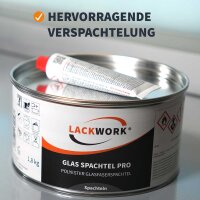 LACKWORK Glas Spachtel Pro Polyester Glasfaserspachtel...