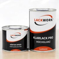 LACKWORK Klarlack Pro Hochglanz 1,5 L Set